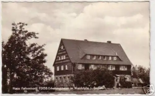 09446 Ak Haus Falkenhorst FDGB Erholungsheim 1977