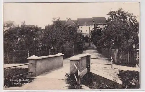 34899 AK Coswig (Anhalt) - Unter Fischerei, Straßenansicht 1939