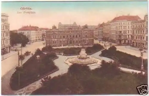 27366 Ak Görlitz der Postplatz um 1910