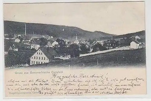 65900 Ak Gruß aus Sommerfrische Carlsfeld Totalansicht 1907