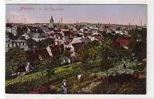 38988 Ak Meerane Totalansicht von Süd Osten 1928