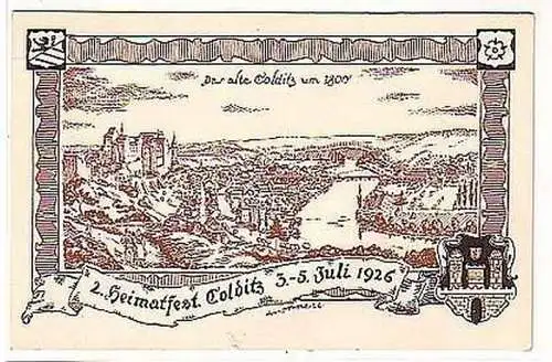 06468 Ak 2. Heimatfest Colditz 3.-5. Juli 1926