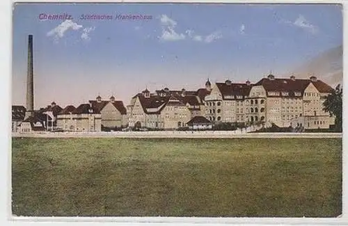 63303 Feldpost Ak Chemnitz Städtisches Krankenhaus 1916