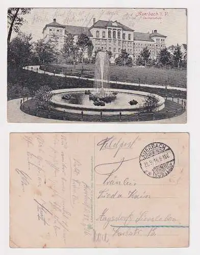 24710 Feldpost Ak Auerbach i.V. Centralschule 1916