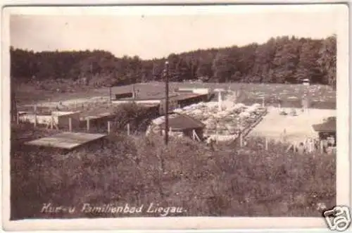 20437 Foto Ak Kur- und Familienbad Liegau 1942