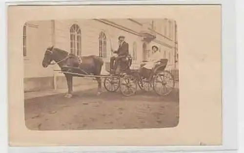 37685 Foto Ak Königsbrunn Pferdekutsche 1912