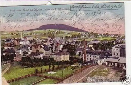 31469 Ak Blick vom Fr. August Turm nach Bärenstein 1921