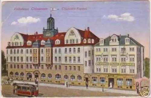 19325 Ak Chemnitz Kappel Volkshaus Colosseum um 1910