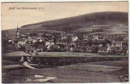 06068 Feldpost Ak Gruß aus Grosspostwitz O.-L. 1915