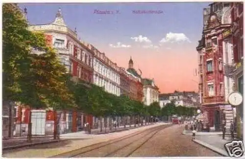 25579 Ak Plauen i.V. Bahnhofstraße um 1910