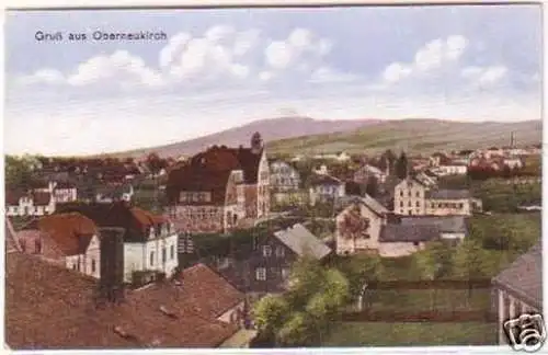 97459 Ak Gruß aus Oberneukirch Totalansicht um 1930