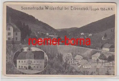 73811 Ak Sommerfrische Wildenthal bei Eibenstock Gasthaus Oberwildenthal um 1930