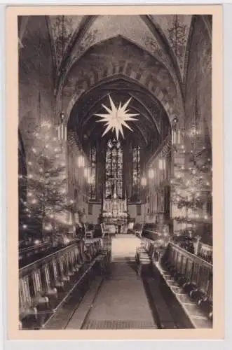 98466 Foto Ak Leipzig - Innenansicht Thomaskirche zur Weihnachtszeit