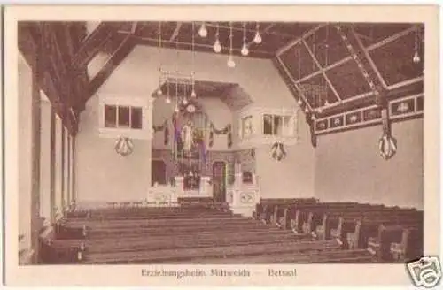 28819 Ak Erziehungsheim Mittweida - Betsaal um 1930
