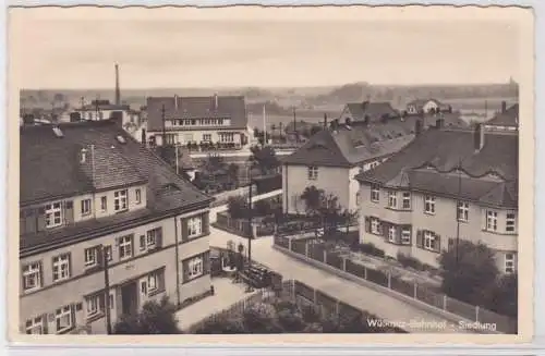 80242 Feldpost AK Wülknitz - Bahnhof Siedlung, Gesamtansicht 1944