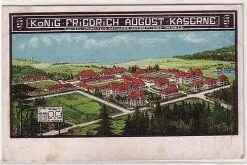 04810 Ak Chemnitz König Friedrich August Kaserne um 1910