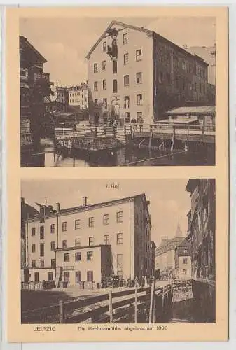 69004 Mehrbild Ak Leipzig die Barfussmühle abgebrochen 1898, um 1930