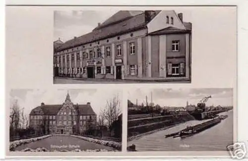 00310 Mehrbild Ak Gasthof Riesa Gröba um 1940
