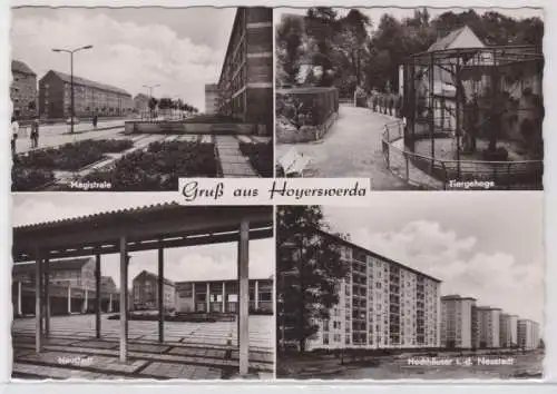 96695 Mehrbild Ak Gruß aus Hoyerswerda Magistrale, Neustadt usw. 1962