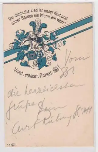 98047 Studentika Ak Gymnasiasten Gesangverein zu Chemnitz 1913