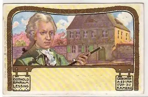 40864 Ak Kamenz Gotthold Ephraim Lessing um 1900