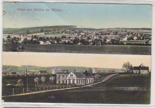 68954 Mehrbild Ak Gruß aus Stöcken bei Werdau Café Central 1915