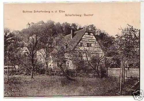 21905 Ak Scharfenstein an der Elbe Gasthof um 1910