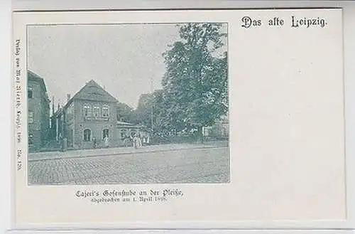 63381 Ak Leipzig Cajeris Gosenstube an der Pleiße abgebrochen im Jahre 1898