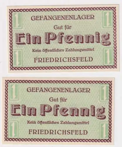 1 Pfennig Banknote Gefangenenlager Friedrichsfeld 1.Weltkrieg (155423)