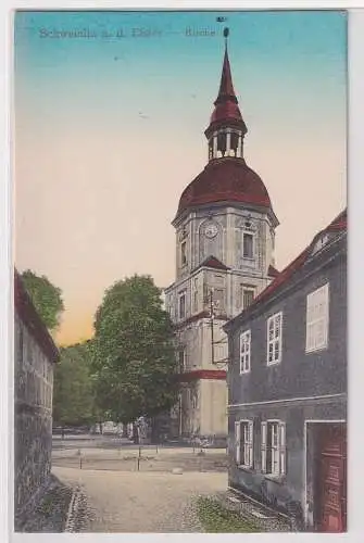 56293 Ak Schweinitz a.d. Elster Kirche 1955