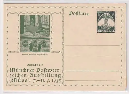 59221 Postkarte Werbung München Münchner Postwertzeichen-Ausstellung Müpa 1935