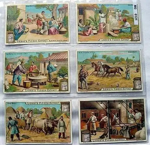 Liebigbilder Serie 526 Das Brot, komplett 1902 (3/6121)