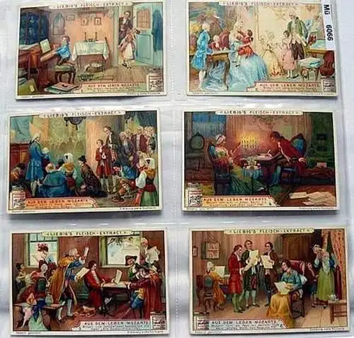 Liebigbilder Serie 667 Aus dem Leben Mozarts, komplett 1906 (4/6066)