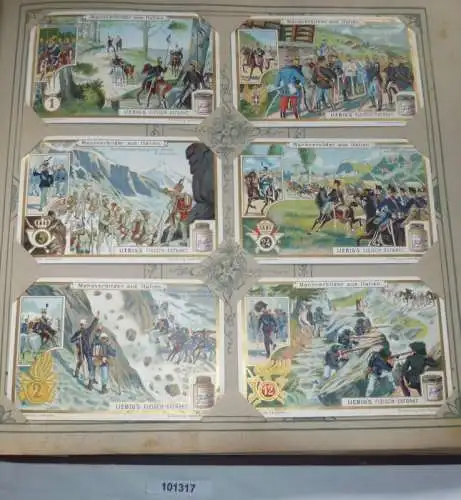 Liebigbilder Serie 853 "Manöverbilder aus Italien", komplett 1912 (17/101317)