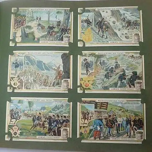 Liebigbilder Serie 853 "Manöverbilder aus Italien", komplett 1912 (20/ D0234aa)