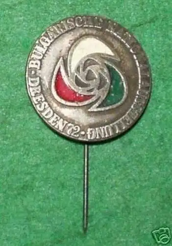 DDR Abzeichen bulgarische Nationalausstellung Dresden