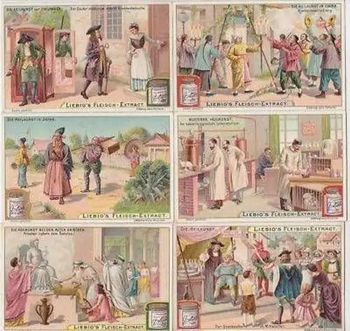 Liebig Serie kpl. 6 Sammelbilder "Die Heilkunst" i