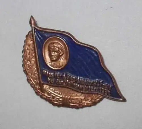 DDR Abzeichen Nationale Front Volkswahlen 1954