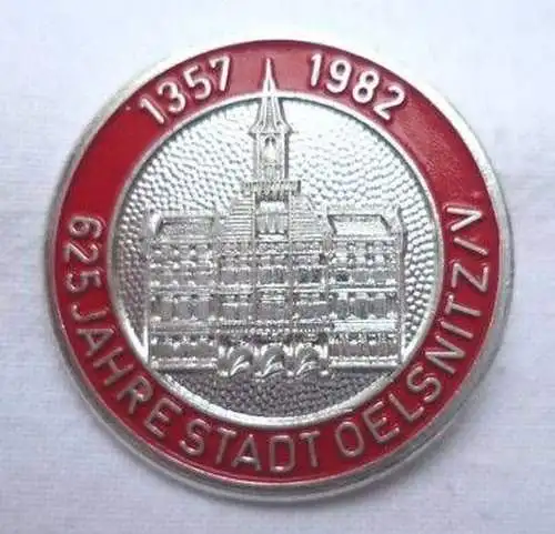 DDR Abzeichen 625 Jahre Stadt Oelsnitz i.V. 1357-1982