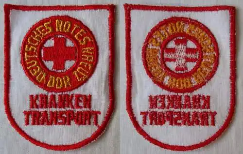 DDR Aufnäher Stoff Abzeichen DRK Deutsches Rotes Kreuz Krankentransport (164901)