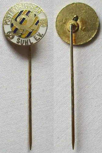 seltene emaillierte Anstecknadel Postsportverein Suhl E.V. (140012)