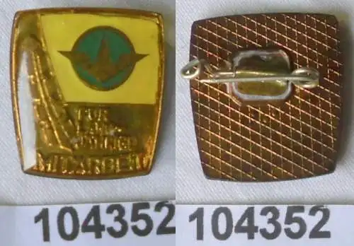 DDR Abzeichen VEB Wagonbau Ammendorf für langjährige Mitarbeit Bronze (104352)