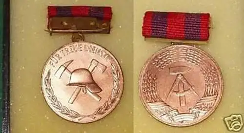 DDR Orden Feuerwehr für treue Dienste in Bronze
