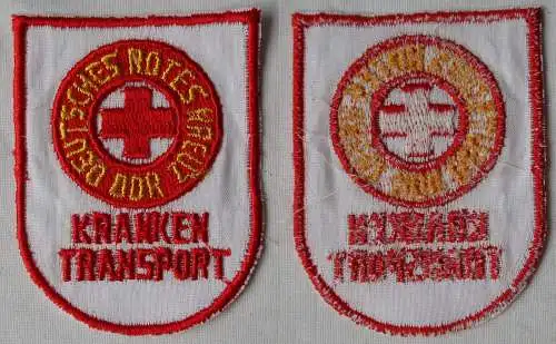 DDR Aufnäher Stoff Abzeichen DRK Deutsches Rotes Kreuz Krankentransport (164327)