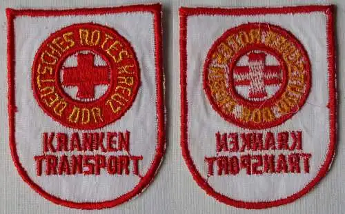 DDR Aufnäher Stoff Abzeichen DRK Deutsches Rotes Kreuz Krankentransport (163651)
