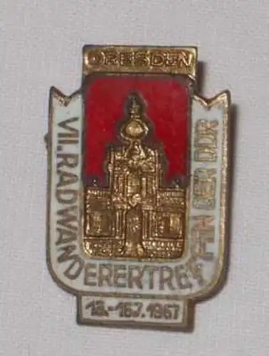 DDR Abzeichen Dresden VII. Radwandertreffen 1967