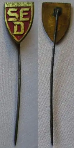 DDR Anstecknadel "Wählt SED" sozialistische Einheitspartei Deutschlands (116470)