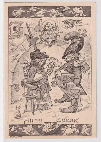 07780 Offizielle Postkarte Schüsslinger Messe 1913 Biel Bienne Schweiz Karikatur