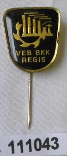 seltene DDR Anstecknadel VEB BKK Braunkohlenkombinat Regis (111043)