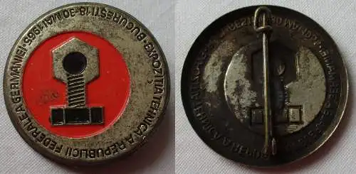 Blech Abzeichen Technik Export DDR & Rumänien 1965 (120187)